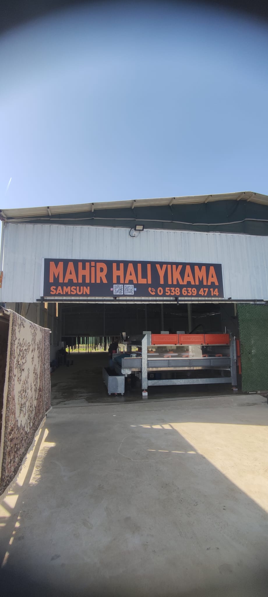 Mahir Halı Yıkama Tesis Girişi